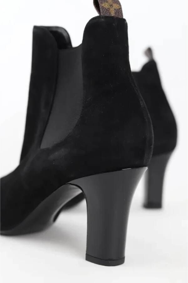 Louis Vuitton Vintage Pre-owned Suede boots Black Dames
