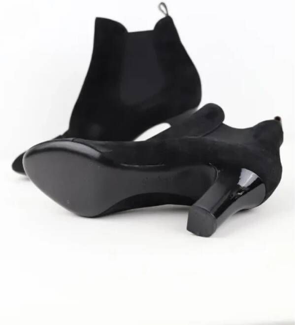 Louis Vuitton Vintage Pre-owned Suede boots Black Dames