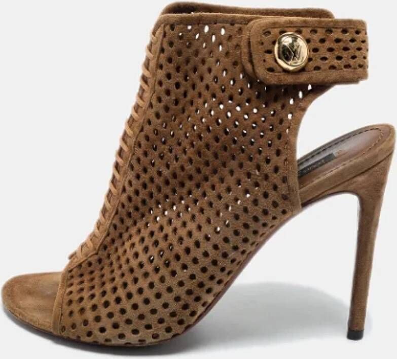 Louis Vuitton Vintage Pre-owned Suede boots Brown Dames