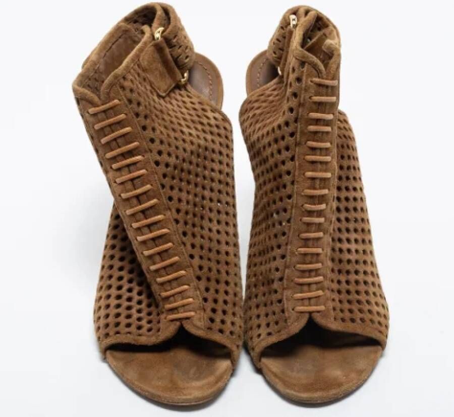 Louis Vuitton Vintage Pre-owned Suede boots Brown Dames