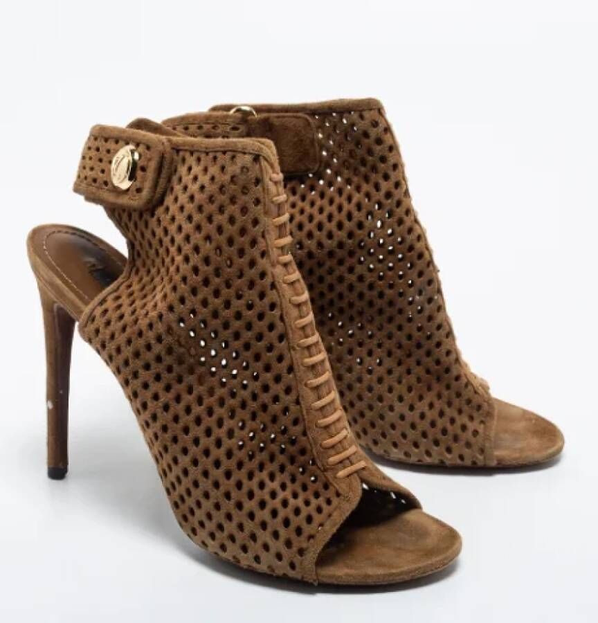 Louis Vuitton Vintage Pre-owned Suede boots Brown Dames