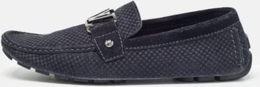 Louis Vuitton Vintage Pre-owned Suede flats Blue Heren