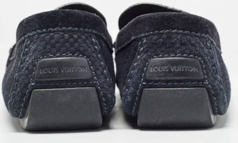 Louis Vuitton Vintage Pre-owned Suede flats Blue Heren