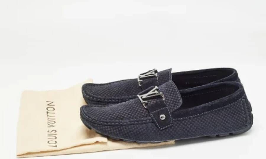 Louis Vuitton Vintage Pre-owned Suede flats Blue Heren