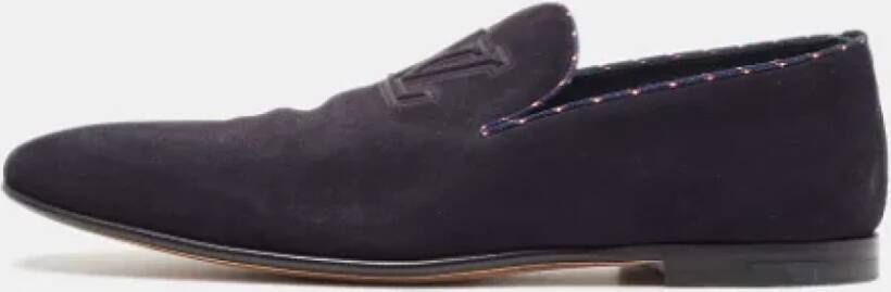 Louis Vuitton Vintage Pre-owned Suede flats Blue Heren