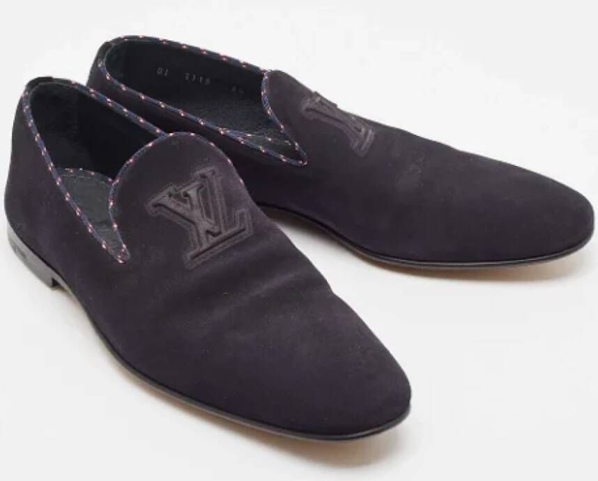 Louis Vuitton Vintage Pre-owned Suede flats Blue Heren