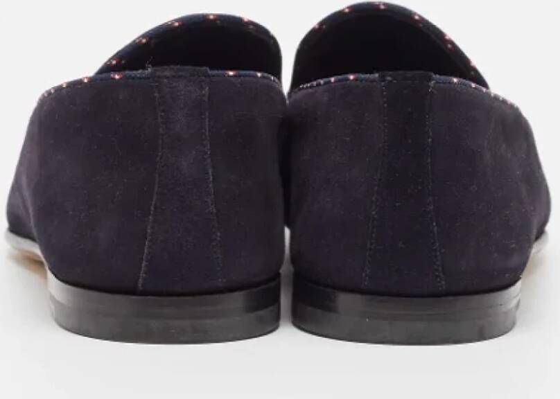 Louis Vuitton Vintage Pre-owned Suede flats Blue Heren
