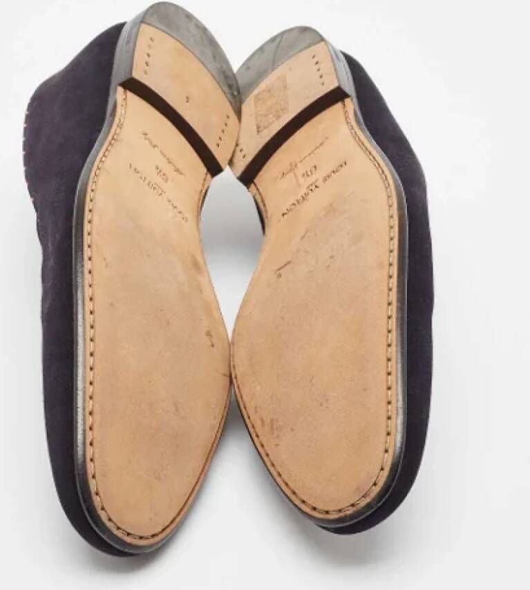 Louis Vuitton Vintage Pre-owned Suede flats Blue Heren