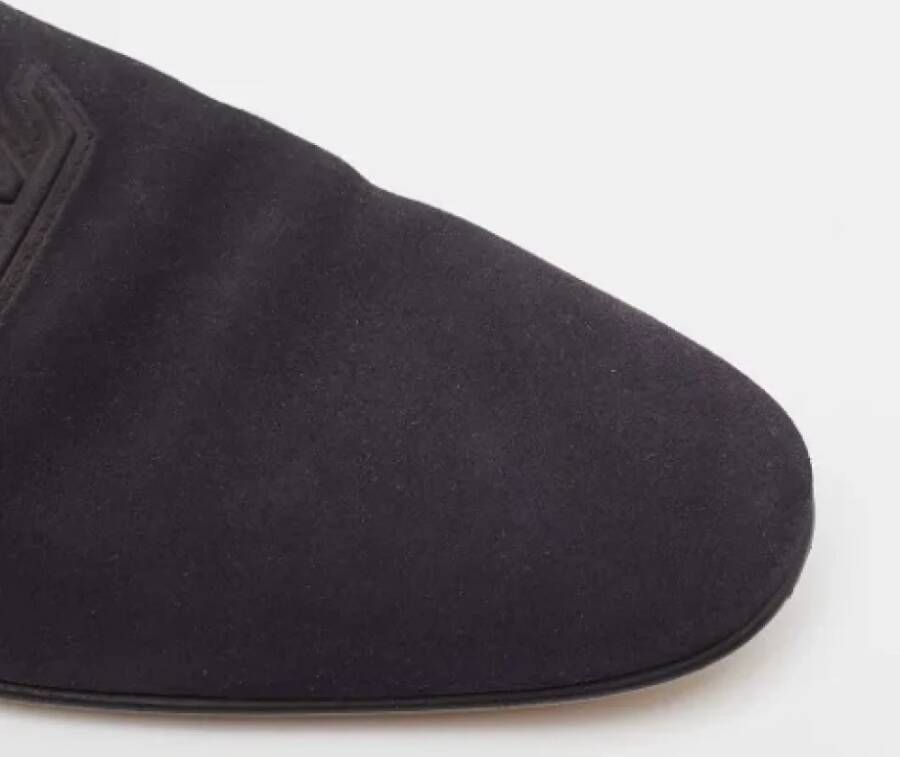 Louis Vuitton Vintage Pre-owned Suede flats Blue Heren