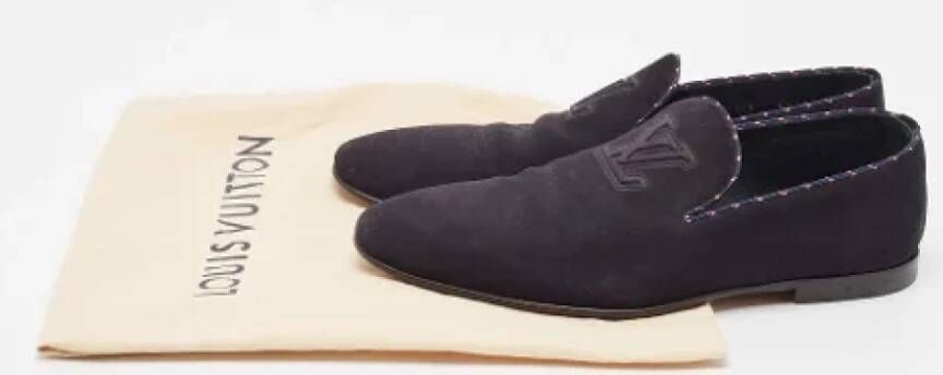 Louis Vuitton Vintage Pre-owned Suede flats Blue Heren