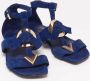 Louis Vuitton Vintage Pre-owned Suede sandals Blue Dames - Thumbnail 4