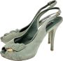 Louis Vuitton Vintage Pre-owned Suede sandals Green Dames - Thumbnail 3