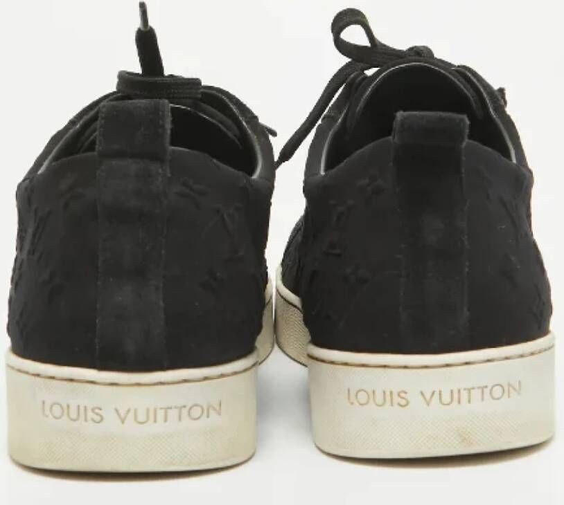 Louis Vuitton Vintage Pre-owned Suede sneakers Black Dames