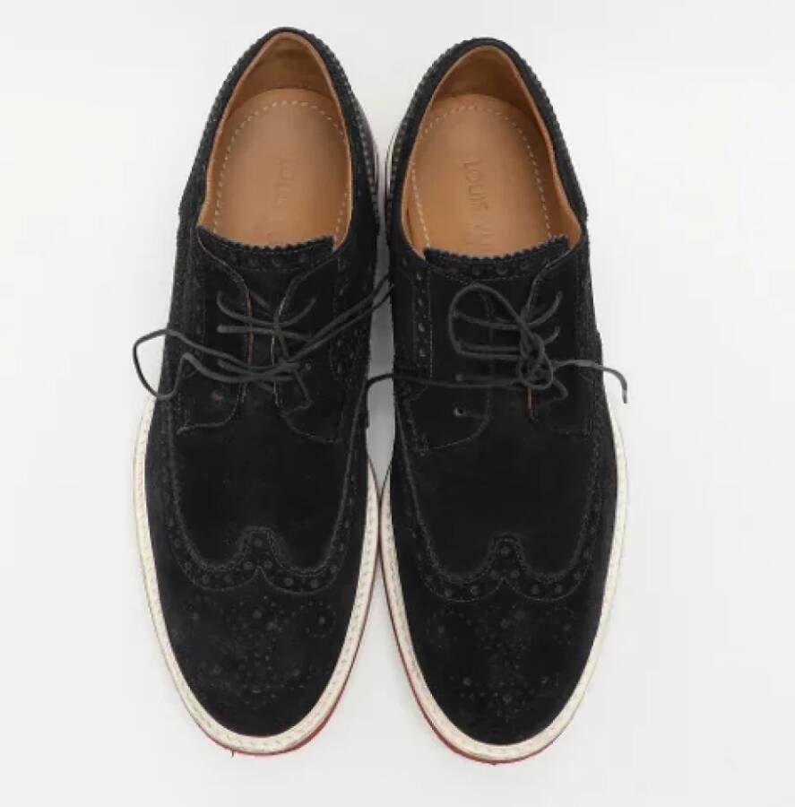 Louis Vuitton Vintage Pre-owned Suede sneakers Blue Heren