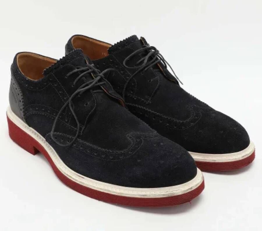 Louis Vuitton Vintage Pre-owned Suede sneakers Blue Heren