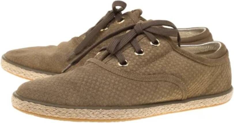 Louis Vuitton Vintage Pre-owned Suede sneakers Brown Dames