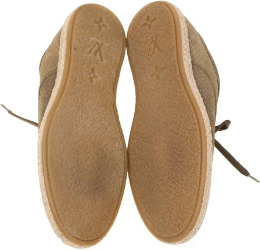 Louis Vuitton Vintage Pre-owned Suede sneakers Brown Dames
