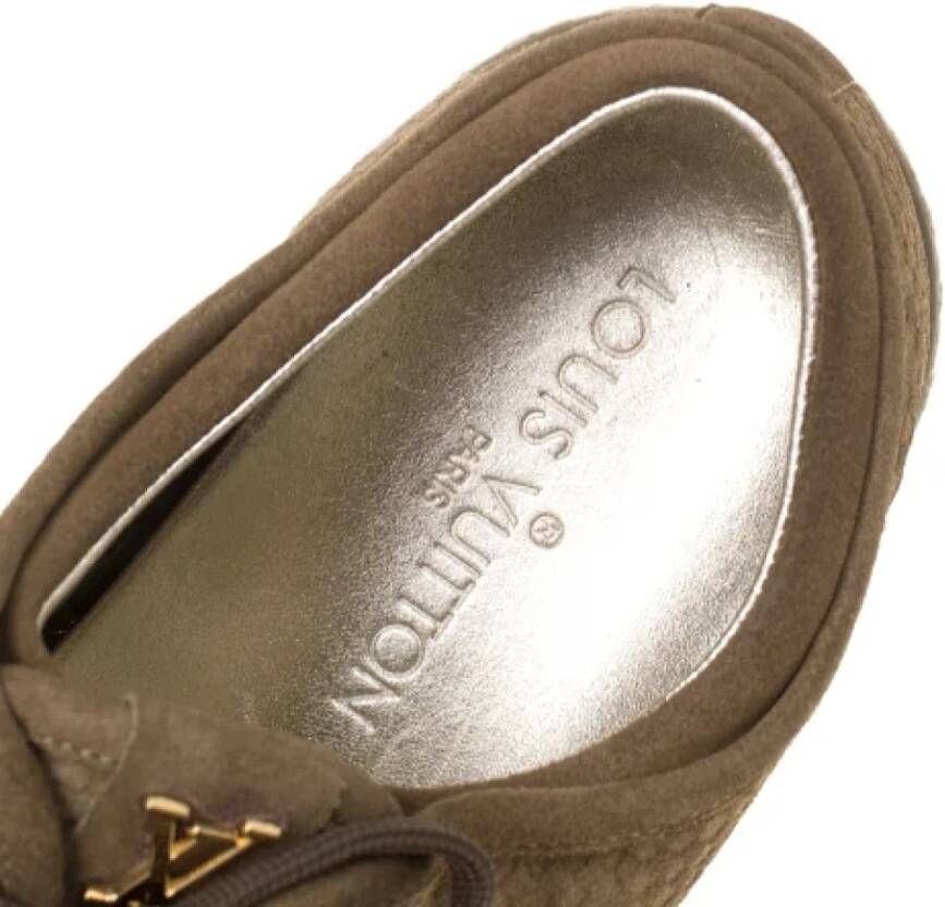 Louis Vuitton Vintage Pre-owned Suede sneakers Brown Dames