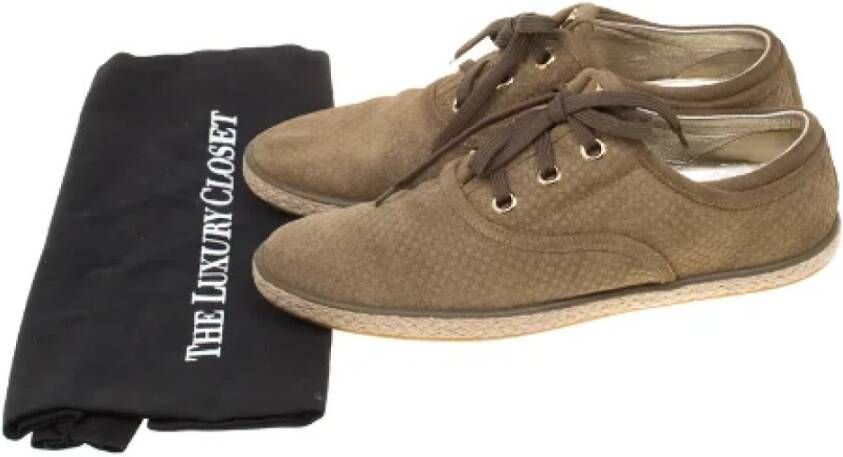 Louis Vuitton Vintage Pre-owned Suede sneakers Brown Dames
