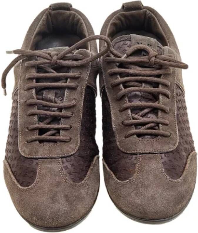 Louis Vuitton Vintage Pre-owned Suede sneakers Brown Dames