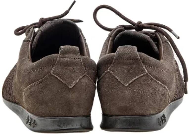 Louis Vuitton Vintage Pre-owned Suede sneakers Brown Dames
