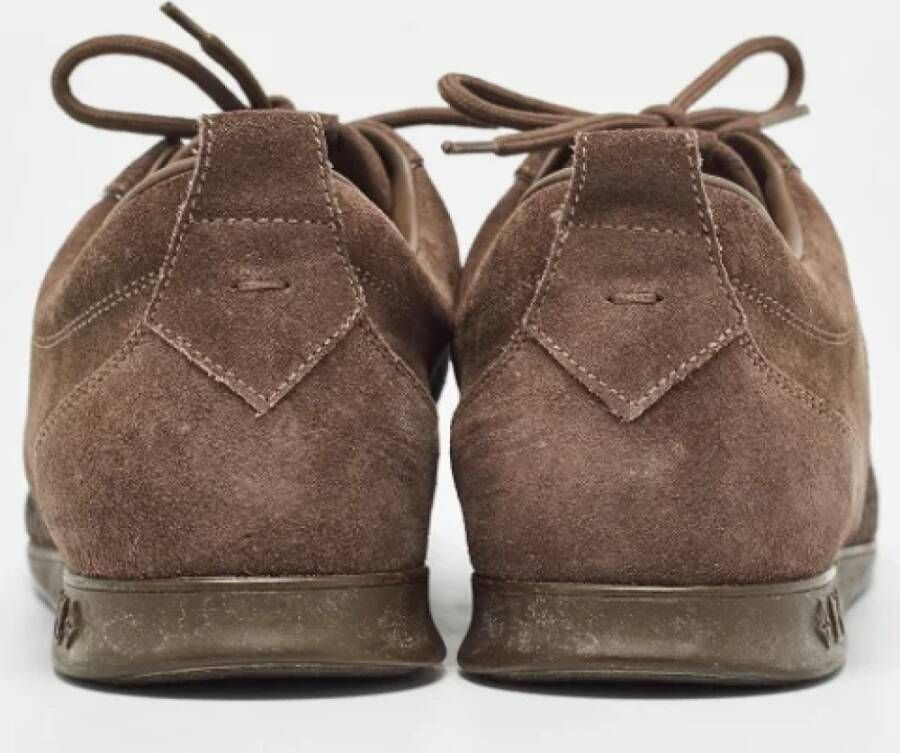 Louis Vuitton Vintage Pre-owned Suede sneakers Brown Dames