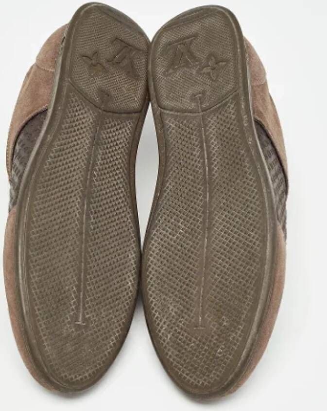 Louis Vuitton Vintage Pre-owned Suede sneakers Brown Dames