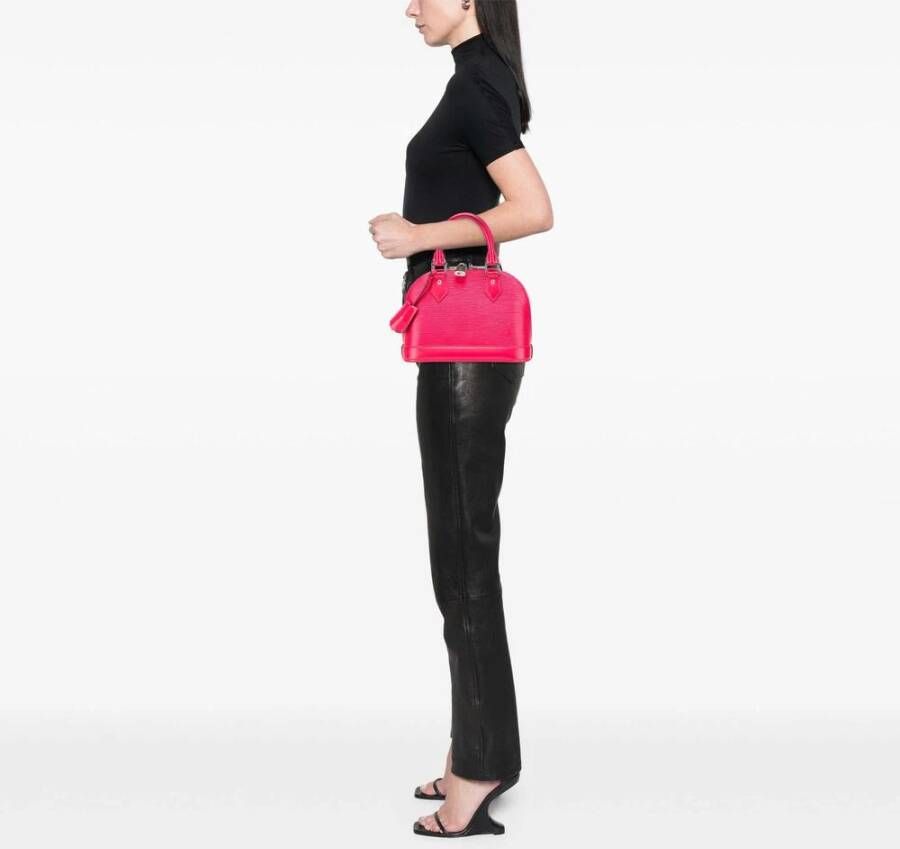 Louis Vuitton Vintage Tweedehands Elegante Koepelvormige Handtas met Bovenhandvat en Slotsluiting