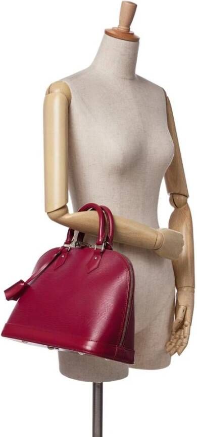 Louis Vuitton Vintage Tweedehands Elegante Koepelvormige Handtas met Handvat Rits en Slotsluiting