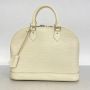 Louis Vuitton Vintage Tweedehands Gestructureerde Leren Handtas met Handvat en Beveiligingsslot - Thumbnail 2