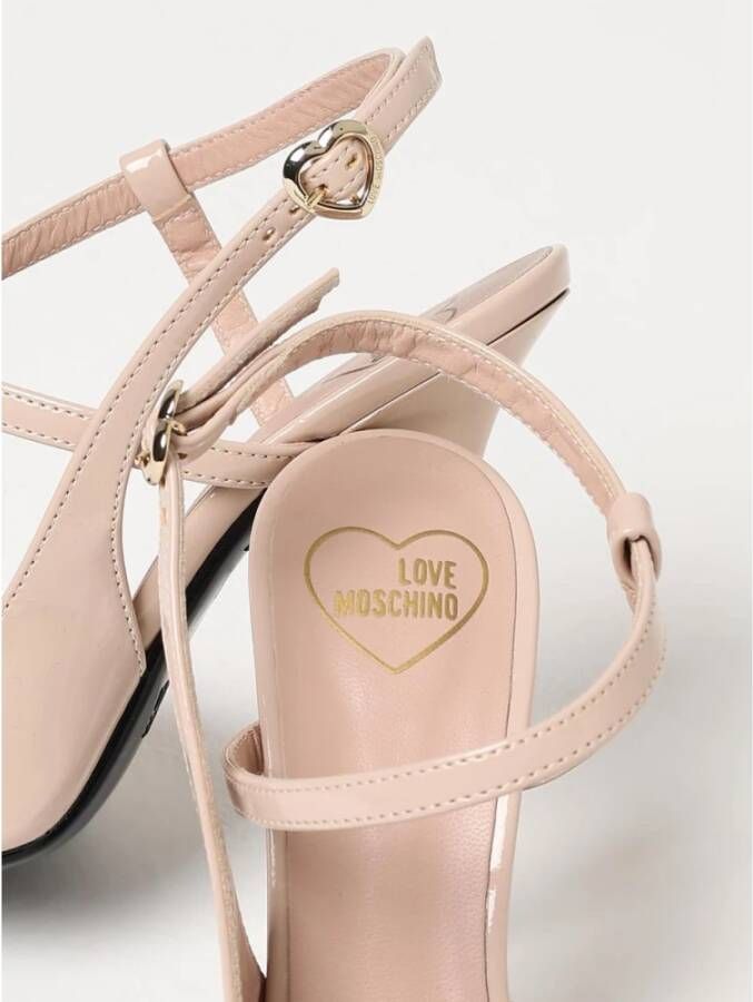 Love Moschino Blush Pink Slingback Pumps