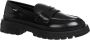 Love Moschino Zwarte leren mocassin met rubberen zool Black Dames - Thumbnail 7