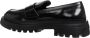 Love Moschino Zwarte leren mocassin met rubberen zool Black Dames - Thumbnail 8