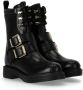 Love Moschino Combatlaarzen met gouden gespen Black Dames - Thumbnail 4