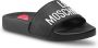 Love Moschino Zwarte bedrukte PVC-slippers met rubberen zool Black Dames - Thumbnail 2