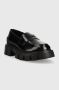 Love Moschino Dames leren mocassins Black Dames - Thumbnail 2