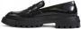Love Moschino Zwarte leren mocassin met rubberen zool Black Dames - Thumbnail 15
