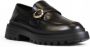 Love Moschino Zwarte Plain Moccasins met Rubberen Zool Black Dames - Thumbnail 5