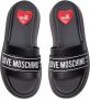 Love Moschino Effen Kleur Sandalen Black Dames - Thumbnail 6