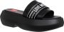 Love Moschino Effen Kleur Sandalen Black Dames - Thumbnail 9