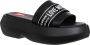 Love Moschino Effen Kleur Sandalen Black Dames - Thumbnail 3