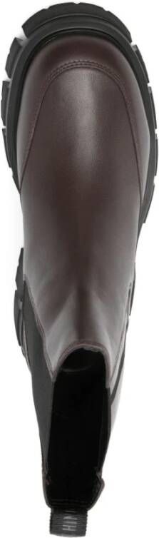 Love Moschino Elegante Marrone Enkellaarzen
