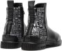 Love Moschino Women's Ankle Boots Ja21053 Logoed Leather Zwart Dames - Thumbnail 3