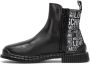 Love Moschino Women's Ankle Boots Ja21053 Logoed Leather Zwart Dames - Thumbnail 4
