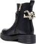 Love Moschino Enkellaarzen met hart amulet Zwart - Thumbnail 4