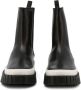 Love Moschino Chelsea laarzen met logoprint Zwart - Thumbnail 3