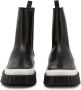 Love Moschino Regenlaarzen Sneakerd.gomma55 vit.nero nero-bian Black Dames - Thumbnail 3