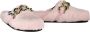 Love Moschino Faux Fur Slip-On Mules met Ketting Pink Dames - Thumbnail 2