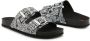 Love Moschino Leren Sliders voor Dames Lente Zomer Collectie Black Dames - Thumbnail 2