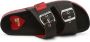 Love Moschino Leren Sliders voor Vrouwen Lente Zomer Collectie Black Dames - Thumbnail 3